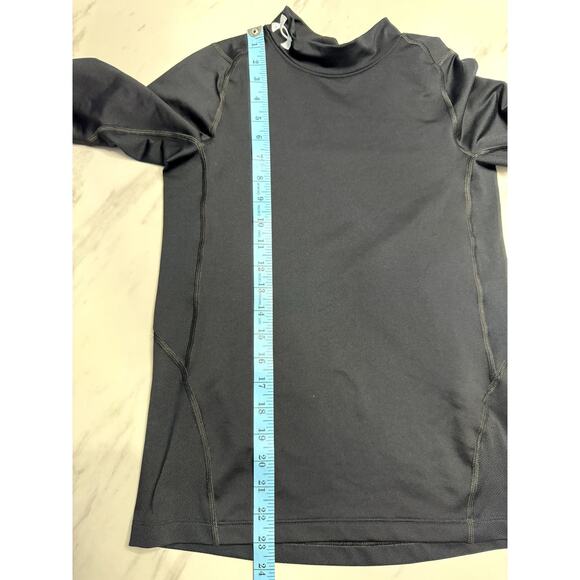 UNDER ARMOUR YOUTH LARGE BLACK LONG SLEEVE COMPRESSION SHIRT - Picture 9 of 10